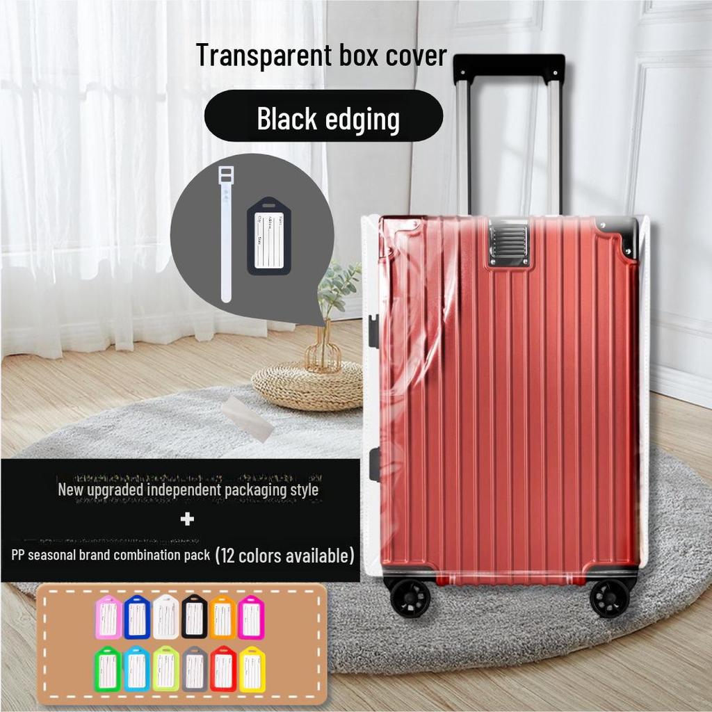 Водонепроницаемый прозрачный защитный чехол из ПВХ для багажа и набор бирок