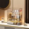 Light Luxury Transparent Storage Box Cosmetics Storage Box Lipstick Skin Care Makeup Box Ins Desktop Box