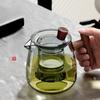 Чайник GIANXI из термостойкого стекла с ручкой из орехового дерева, китайский поднос для слива/хранения чая, домашний сервиз для кунг-фу