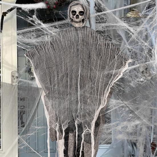 Halloween Hanging Ghost Realistic Easy Installation Scary Hanging Skeleton Grim Reaper Haunted House Decoration