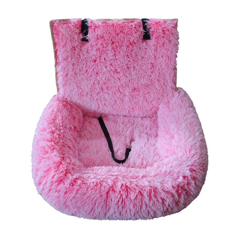 Furry Warm Dog Bed for Car Seat Soft Cushion Pet Bed For Travel Easy To Install Carseat Cushion for Breeds Road Trips