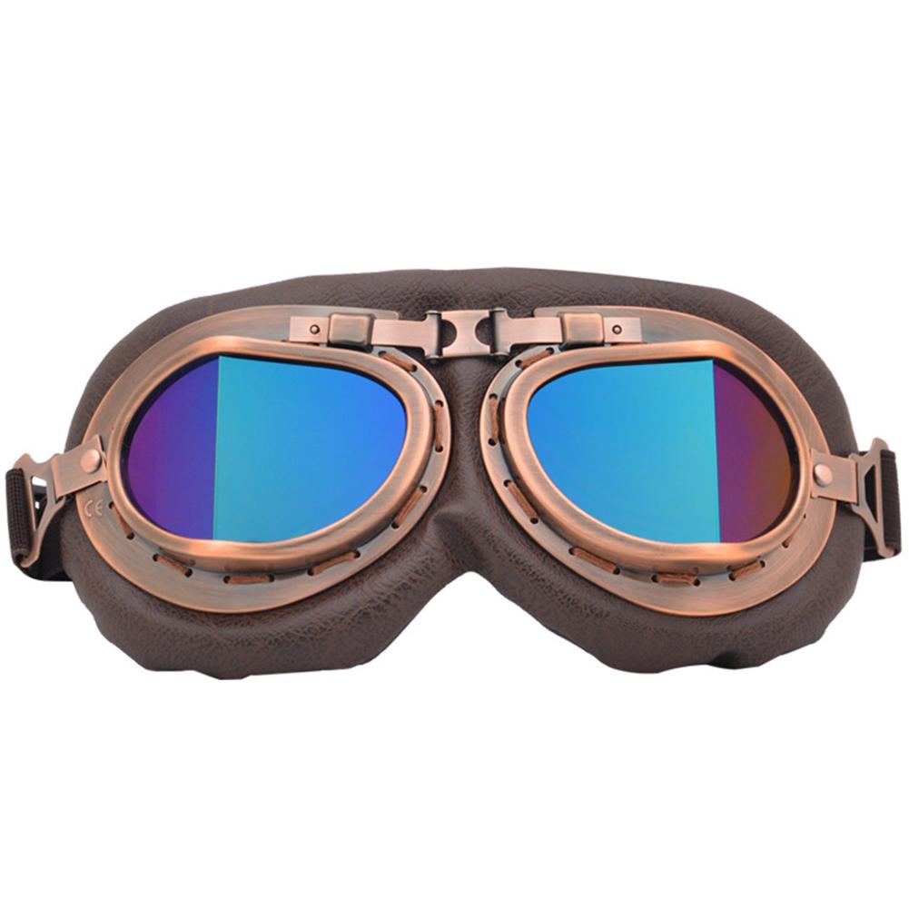 1Pc Retro Motorcycle Goggles Vintage Dustproof Protective Gears for Snowboard Cruiser Scooter Motorcycle Protective Gear Glasses