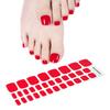 Red Toe Nail Patch Nail Polish Glue Lamp Toenail Patch Semi-cured Gel Nail Patch