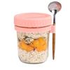 Glass Overnight Oats Jars 350ml Yogurt Jar Portable Sealed Jar  For Cereal Yogurt Milk Fruit Salad