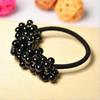 Женская мода Rhinestone Crystal Pearl Rope Elastic Ponytail Hair Band 