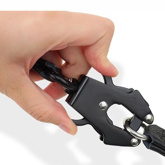 Frog Clip Carabiner Heavy Duty Quick Release Outdoor Camping Buckle 360 Degree Swivel Linking Dog Leash Pet Collar Metal Clasp