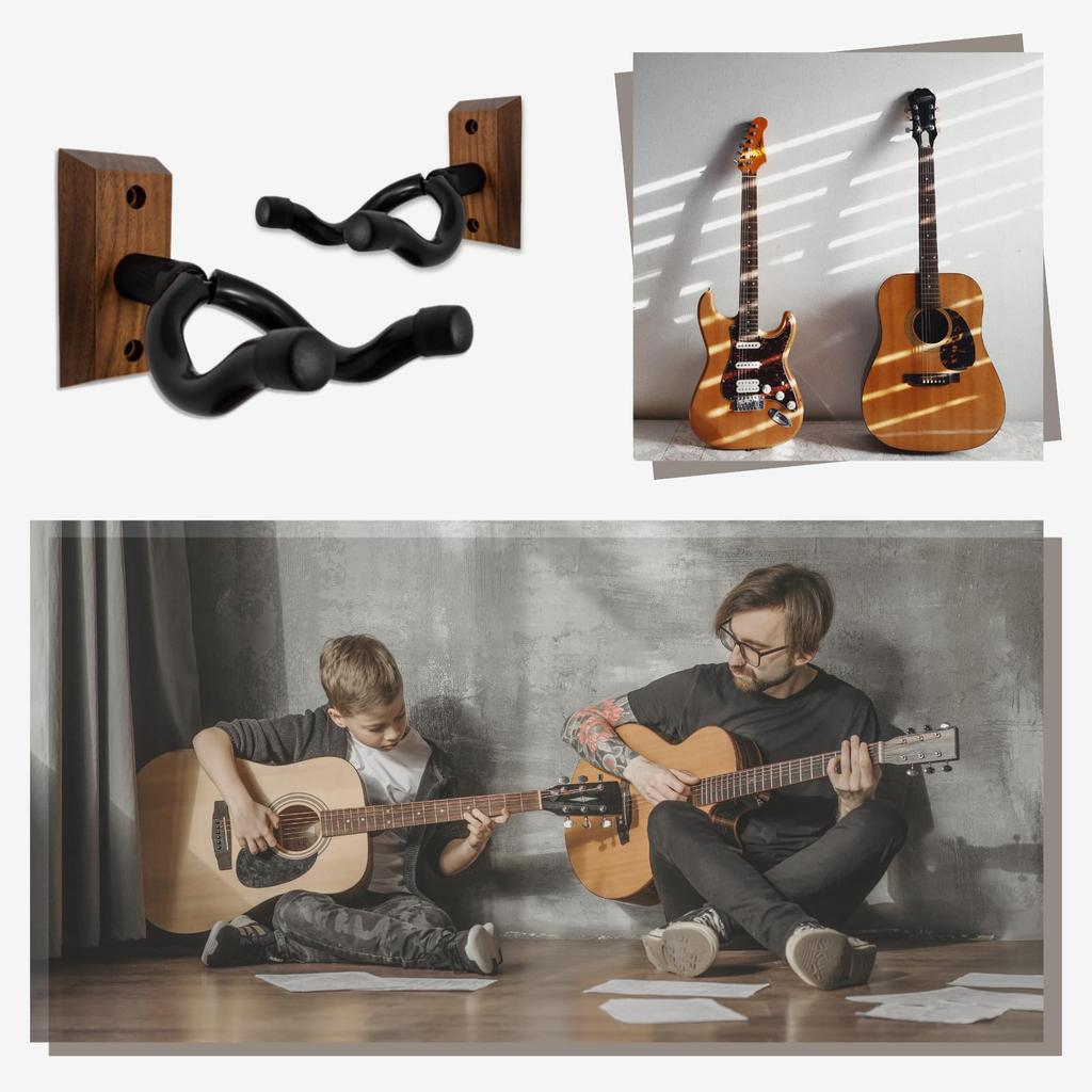 Нейтральная стойка для гитары Zenith, подвесная стойка для укулеле, настенный держатель для укулеле/бас-гитары, крючки-вешалки с винтами, набор из 2 штук