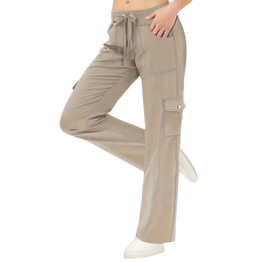 Женские плиссированные брюки-карго для походов с карманами