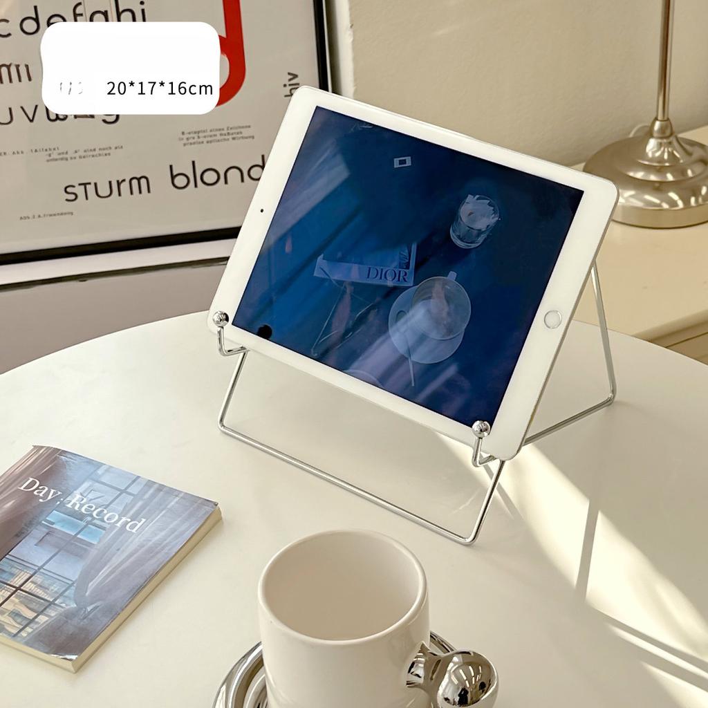 Металлическая подставка для мобильного телефона, настольное украшение, ленивый стол, плоская ленивая железная полка