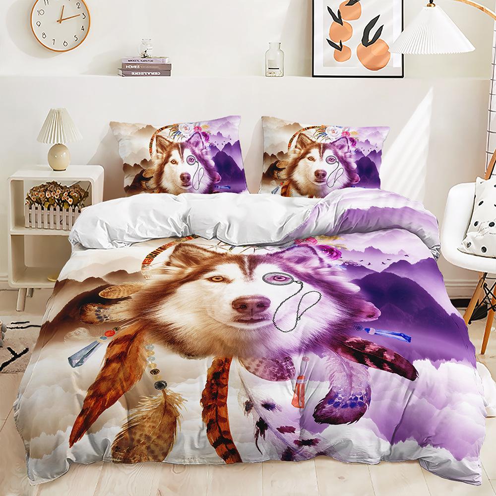 Three-Piece Dreamcatcher Animal Two-Piece Digital Printing Kit Bedding