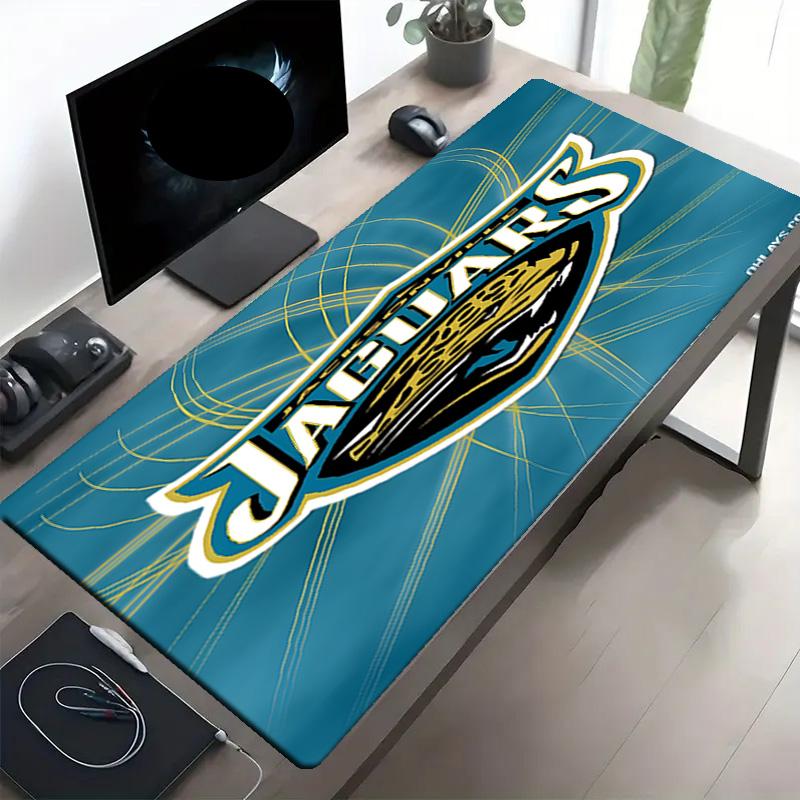 Jacksonville Jaguars Print Mouse Pad, Anti‑Slip Desktop keyboard Mat, for PC Laptop Gaming Working Daily Use, Cool Festival Birthday Gift