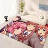 Коврик для пола Doki D-Doki Literature Club, мягкий фланелевый, нескользящий коврик для двери в гостиную