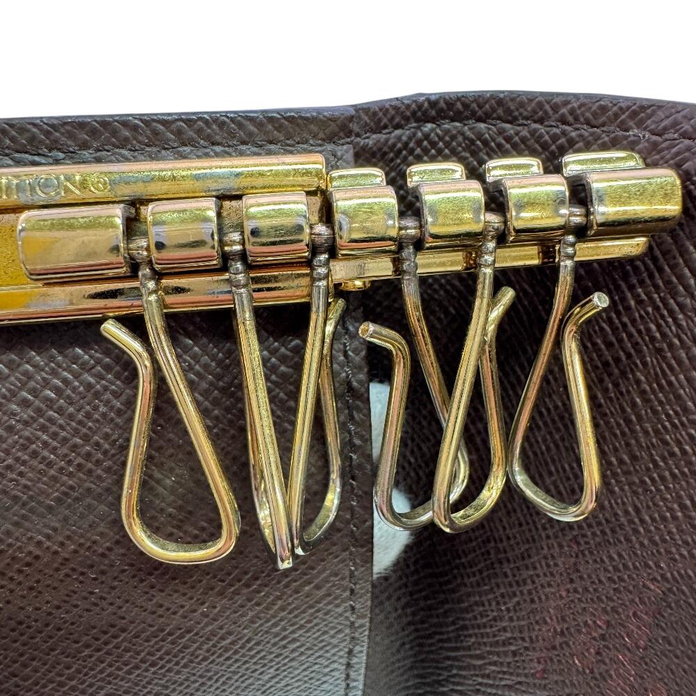 LOUIS VUITTON N62630 six hooks Damier leather Multicles6 Key holder  Brown leather Used
