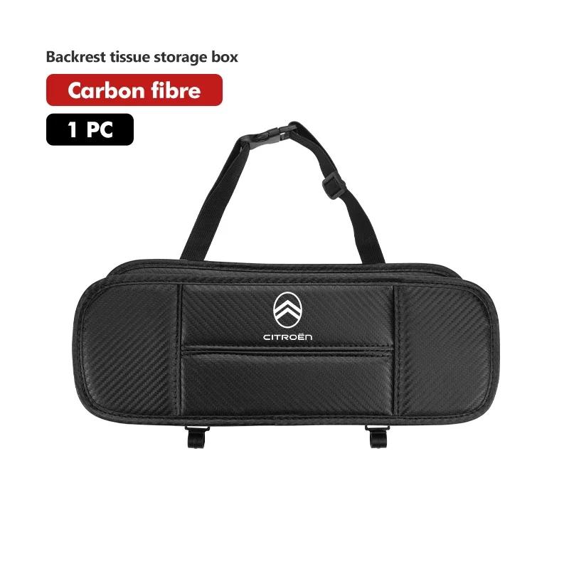 Car Seat Back Water Cup Holder Tissue Box Rear Storage Supplies For Citroen C5 C1 C2 C6 C4L DS3 DS4 DS5 C-Elysee Grand Berlingo