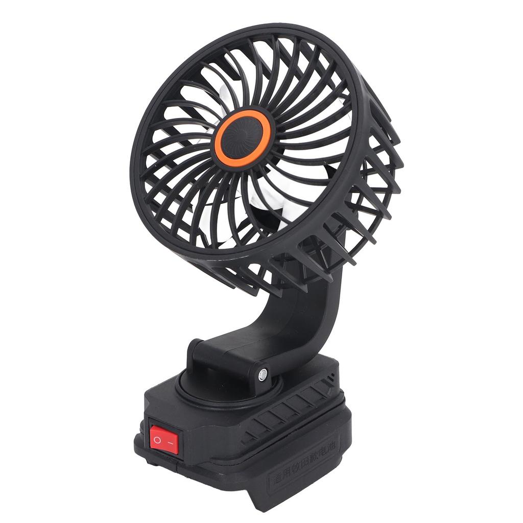 4-дюймовый портативный вентилятор с питанием от аккумулятора, вращающийся на 360 градусов, аккумуляторный вентилятор для кемпинга на открытом воздухе для аккумуляторов BL1840 18 В