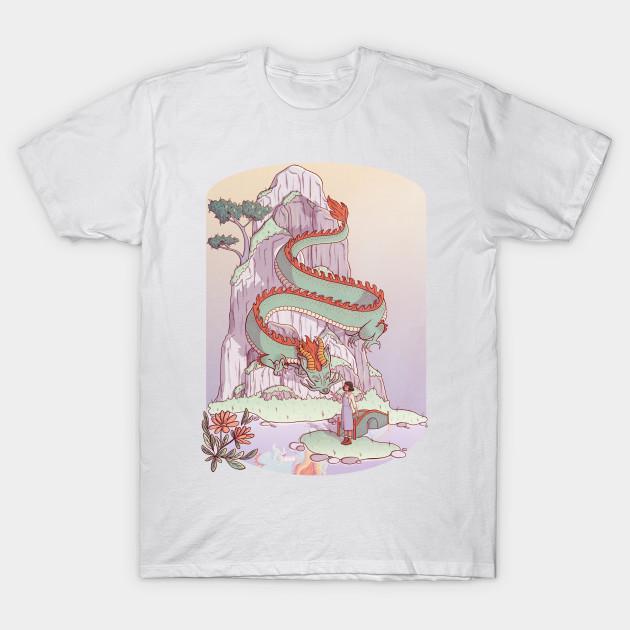 T Shirt Women Emerald Dragon Harajuku Print Kawaii Tshirt Summer Short Sleeve Female T-Shirt Top Tee