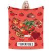 Tomato  Blanket Boy Girl  Flannel Throw Blanket For Chair Sofa Bed Soft Comfy DIY Quality Bedspread Gift