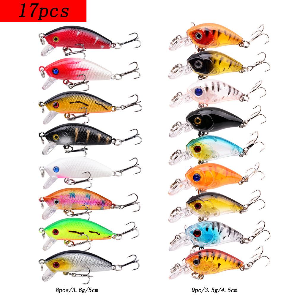 10/17/30/40/64PCS Saltwater Fishing Lure, Saltwater 3D Minnow, Fishing Lure, Swimming Bait Wobbler