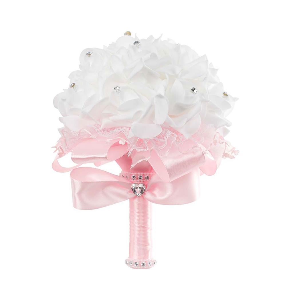 Beautiful White Foamflower Bridal Bouquet Artificial Flowers Wedding Flower Arrangement Perfect for Bridal Decor