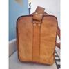 Handmade Vintage Genuine Goat Leather Brown Travel Overnight Duffle Weekend Bag