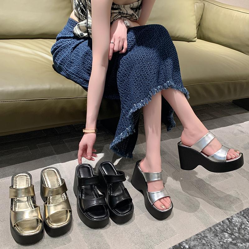 Женские сандалии, легкая обувь на танкетке для женщин, летние сандалии, обувь на платформе, повседневная летняя обувь на высоком каблуке Sandalias De Mujer