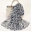 Newest Zebra Strip Chiffon Scarf Women Printed Shawl Scarf Fashion Printed Headscarf Pashmina Lady Hijab Shawl