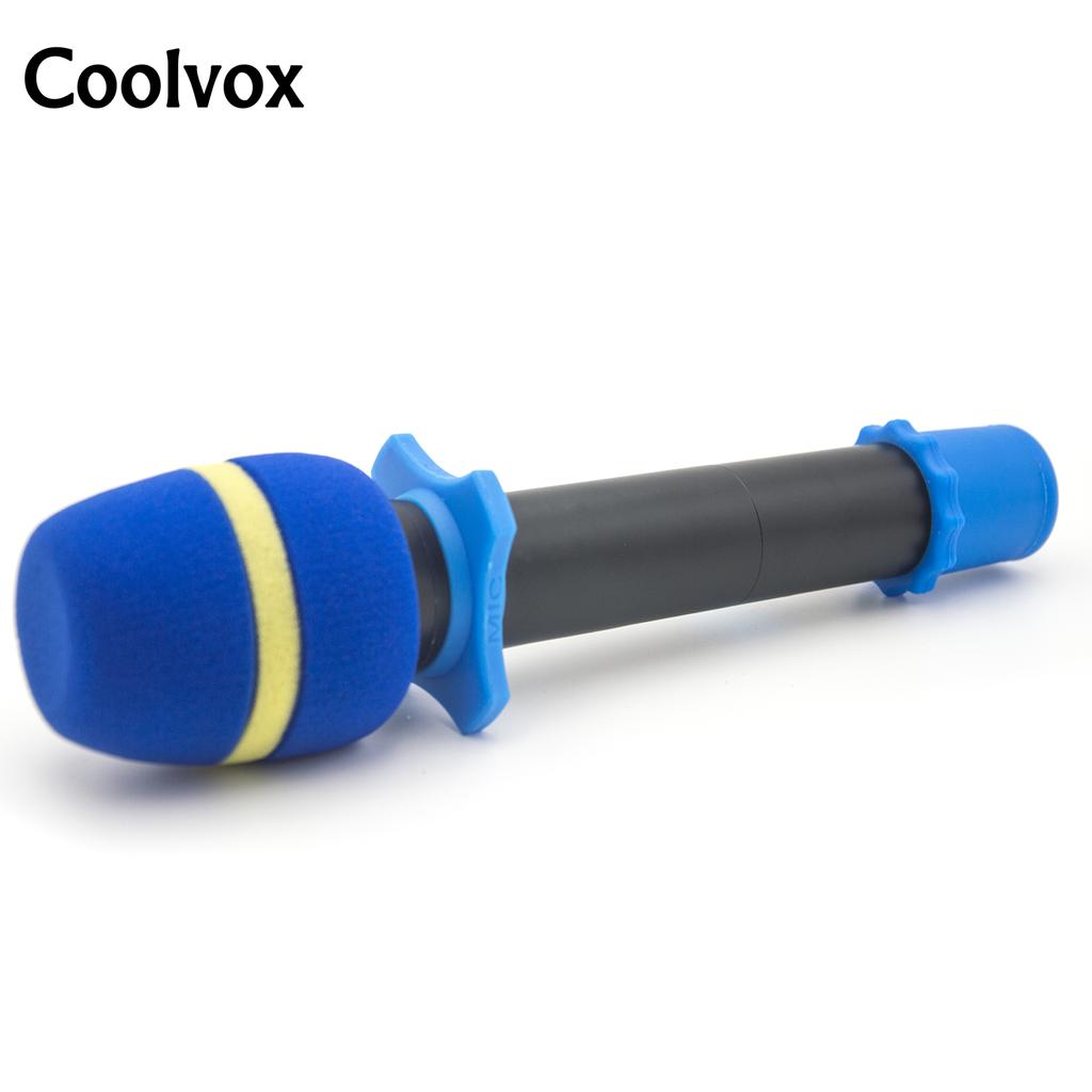 Coolvox 1Set Microphone Foam Windscreen and Wireless Microphone KTV Silicon Anti-Roll Device Ring Universal Square Non-Slip Circle for BBS MIC