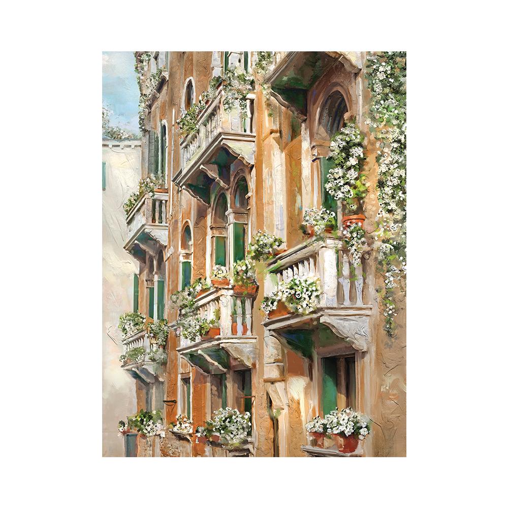 Цветочная уличная картина, печать на холсте, модный настенный художественный постер, свежий гламурный городской пейзаж, картина для гостиной, домашний декор, Cuadros