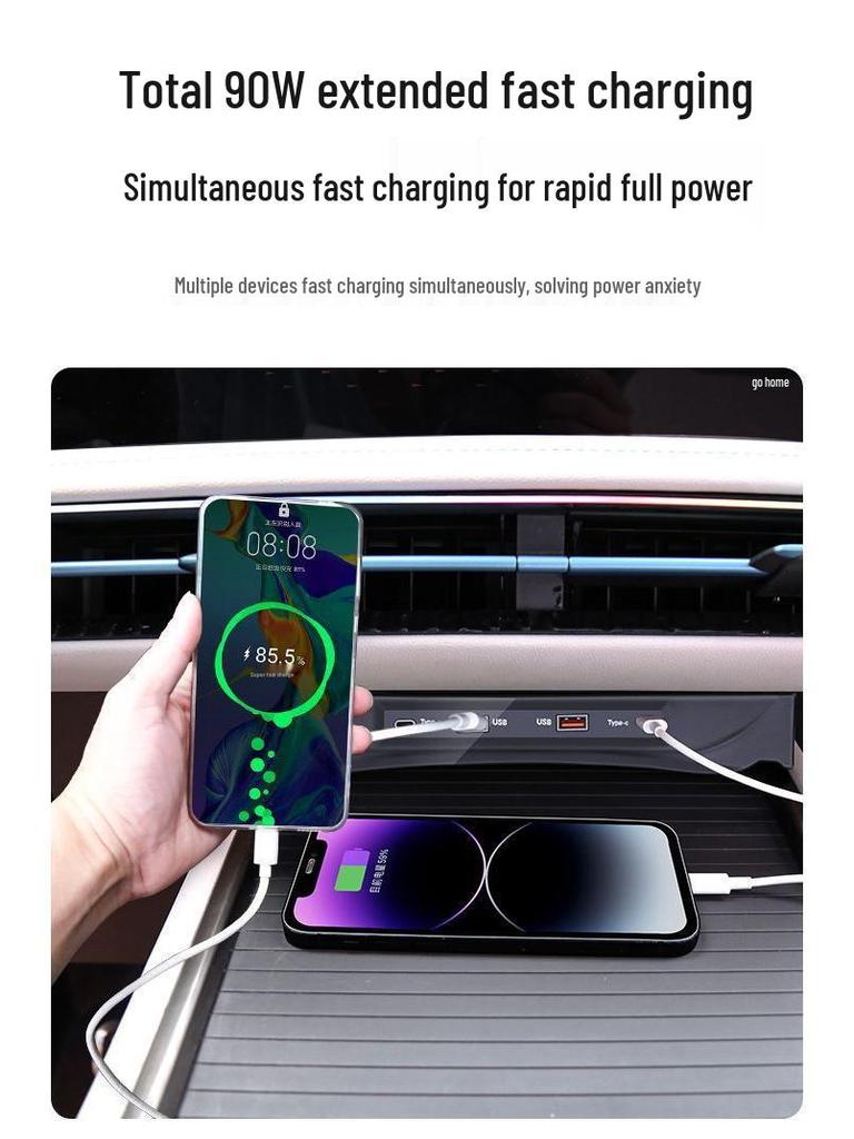 L6F: Док-станция и USB-конвертер с функцией умной быстрой зарядки для Ford Edge L.