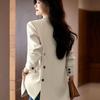 Suit Jackets Women Clothing Blazer Spring Autumn Coat Korean Chic Long Sleeve Tailored Buttons Solid Coats