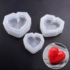 1 шт. 3D Love Heart Design силиконовая форма для торта алмазные формы для мыла DIY автомобильный кулон гипсовая форма в виде сердца формы для свечей ручной работы
