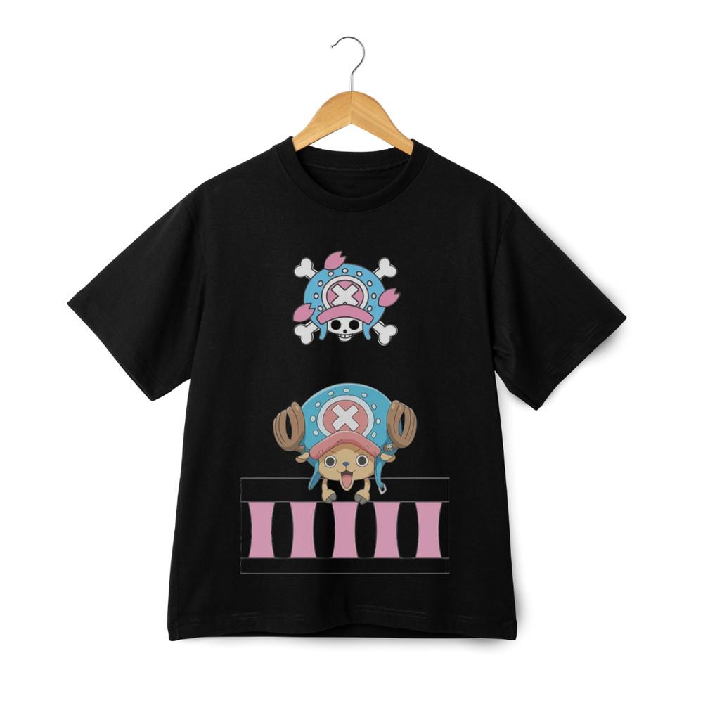 One Piece Chopper Pink Hat Emblem T-shirt - Cool Anime Manga Streetwear Tee