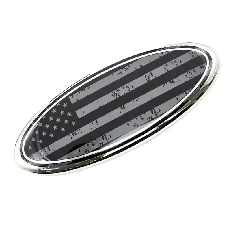 New 2026 Car Sticker 11.5X4.5cm Car Logo for Ford Fiesta Ranger Mondeo Fusion Escape Kuga Edge Focus Mustang Rear Trunk Emblem S