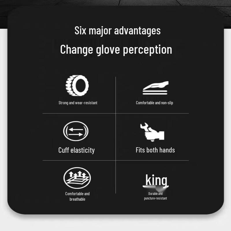 Luteng Sun Island Thickened Nitrile Palm Coated Work Gloves