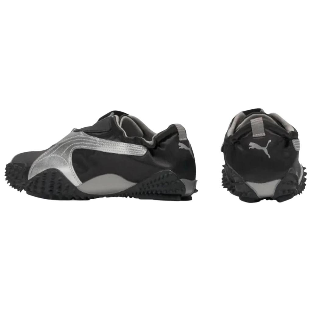 Puma Mostro Power & Grace Удобные Универсальные Кожаные Тканевые Низкие Кроссовки Унисекс кроссовки Черный Серебристый 399827-06