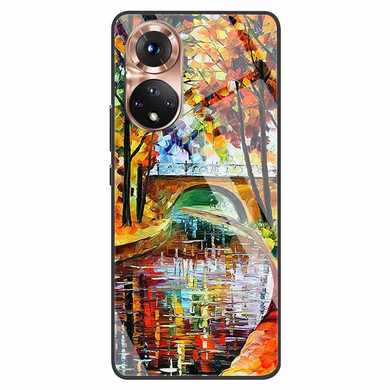 Роскошный чехол для Huawei Honor 50 Чехол Закаленное Стекло Чехол для Телефона Huawei Honor 50 Honor50 6.57" Coque Сумка Модный Бампер