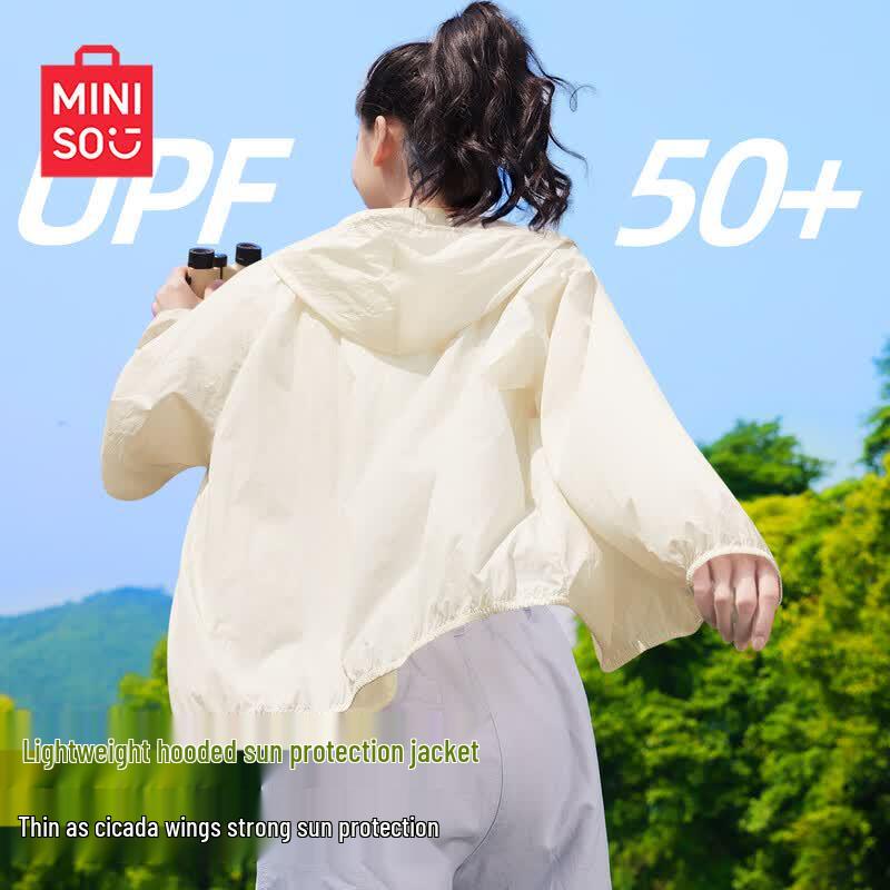 MINISO Women's UPF50 Hooded Sun Protection Jacket