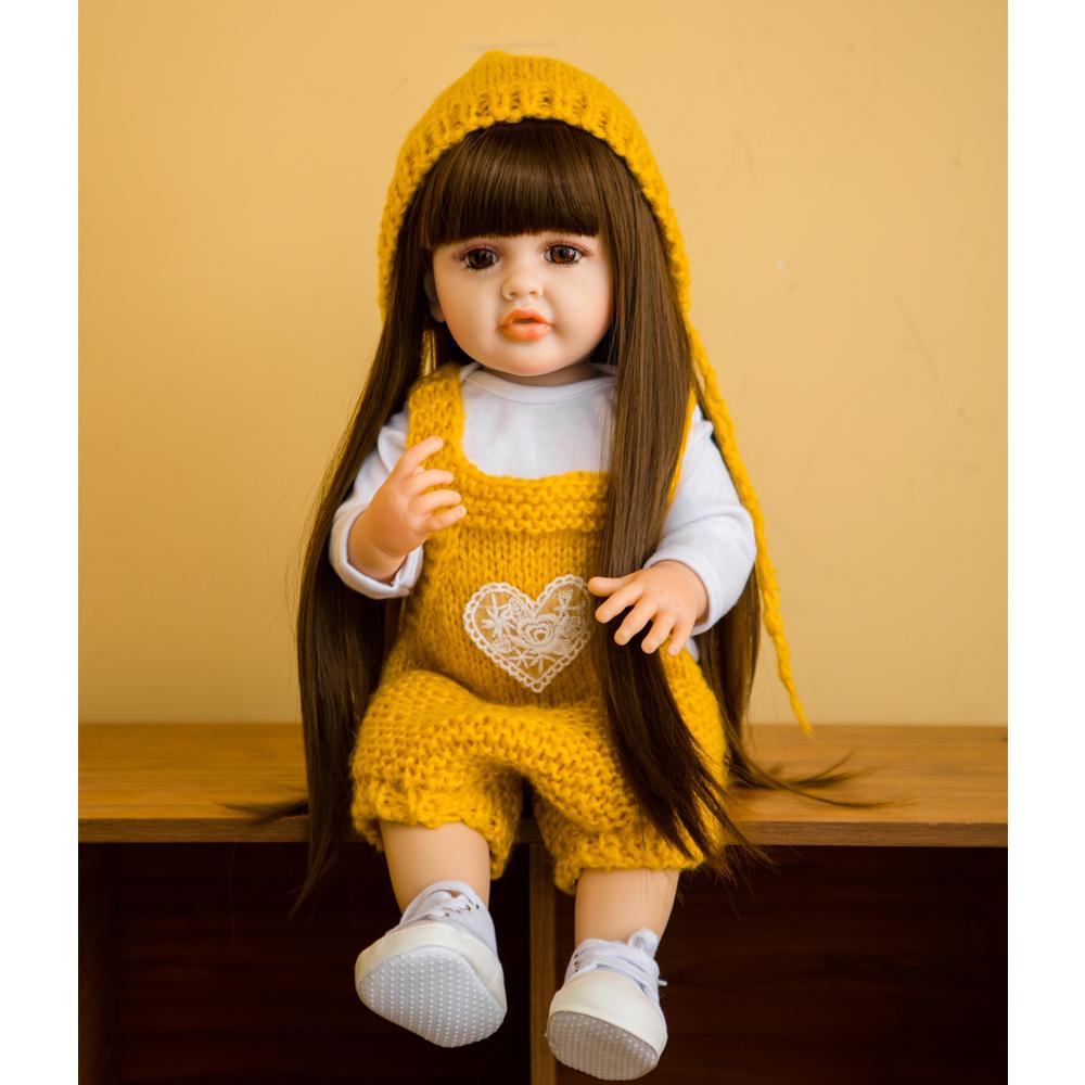 Полностью силиконовые виниловые куклы ручной работы Reborn для маленьких девочек, игрушка KEIUMI 55 см Bebe, кукла принцессы для новорожденных, модные подарки на день рождения, Рождество