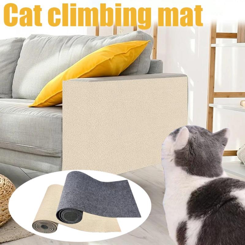 Когтеточка для кошек, коврик для ползания кошек, шлифовальная рамка для лазанья, защита дивана, самоклеящийся ковер, доска для царапин для кошек