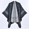 Double-sided Split Shawl Simple Atmosphere Warm Scarf Cape Office Company Air Conditioner Blanket