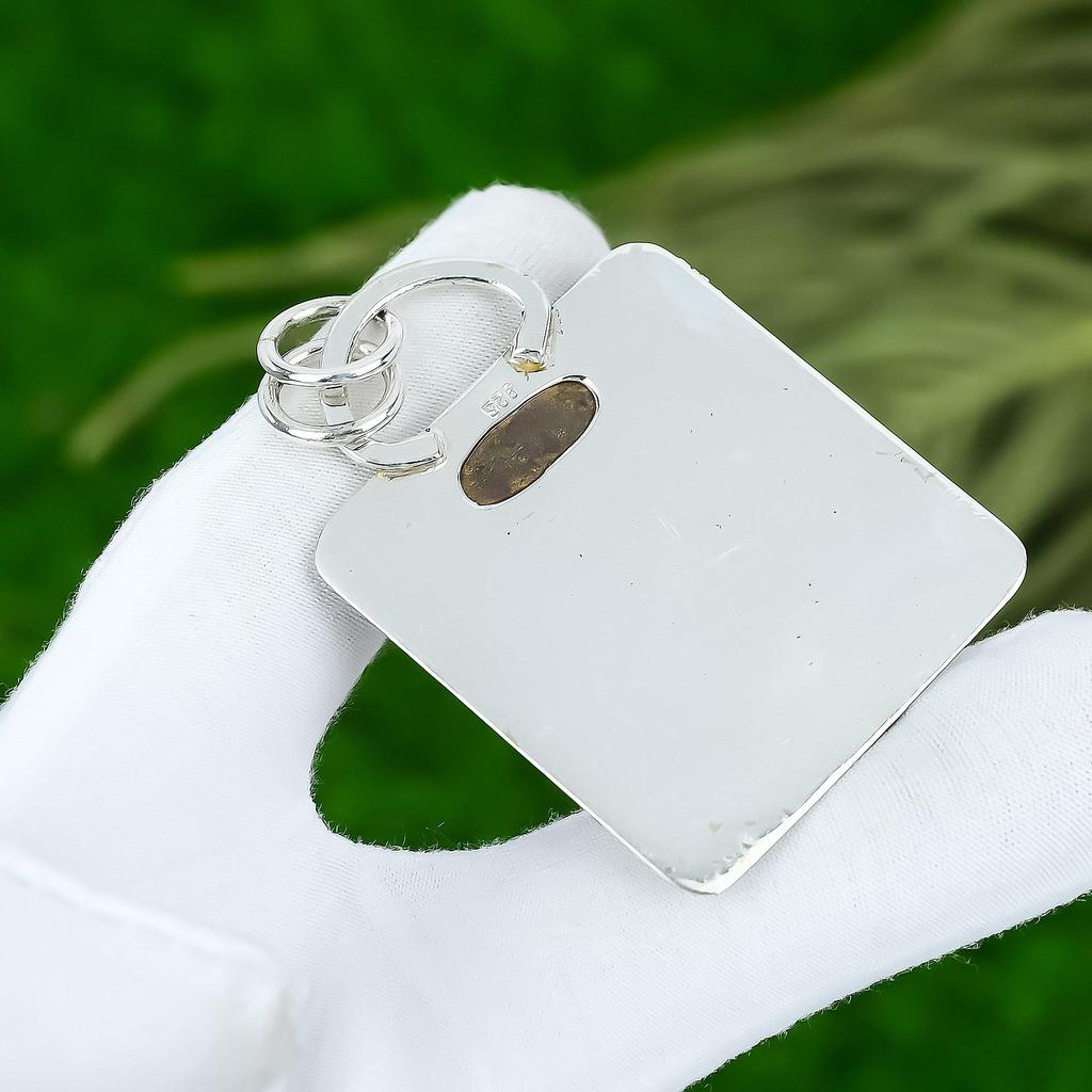 Friendship Day Deal 925 Sterling Silver Natural Owyhee Blue Opal Pendant Jewelry