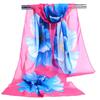 Printed Scarves for Spring and Summer Fashion Versatile Women's Chiffon Scarves Lightweight Shawls and Sun Protection Scarves