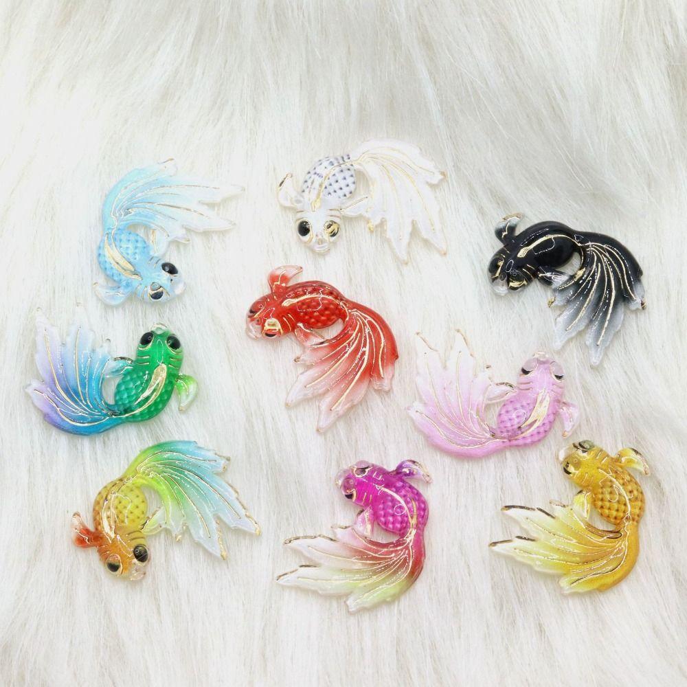 8Pcs/set DIY Goldfish Miniatures Mini Goldfish Micro-landscape Creative Wedding
