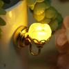 Doll House Model Mini Lighting Led Electronic Frosted Rose Wall Light