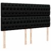 Ottoman Bed with Mattress Black 160x200 cm Fabric