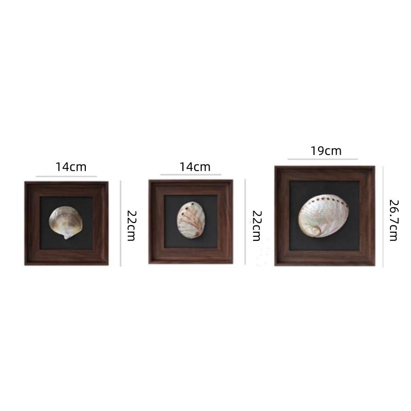 Натуральная Раковина Декоративная Картина Фоторамка Подвеска Фоновая Стена Декоративные Аксессуары Ракушки Украшения Рамка для Фотографий