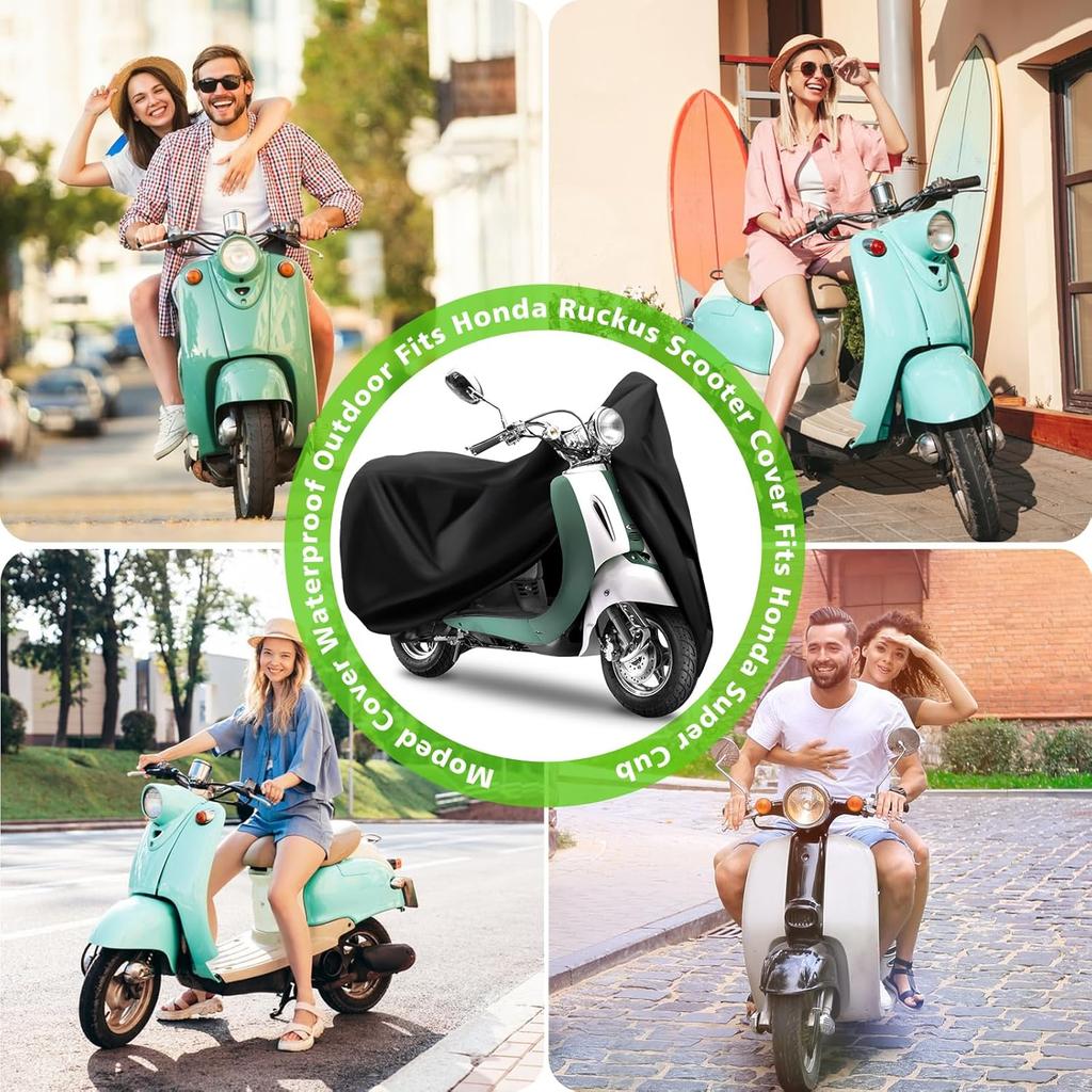 COVERVIN Водонепроницаемый чехол для скутера, уличный, Чехол для мопеда и Чехол для Vespa, Всепогодный, Защита от дождя и УФ-лучей, Длина 60 дюймов (XS)