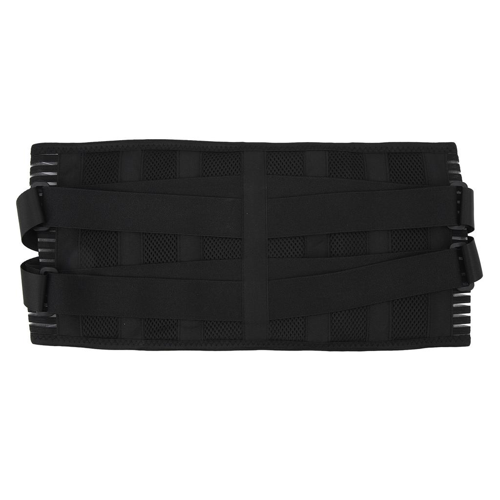 Back Braces for Lower Back Breathable Lumbar Support Belt with 6 Stays and 16 Hole Mesh for Waist Protection Men Women L