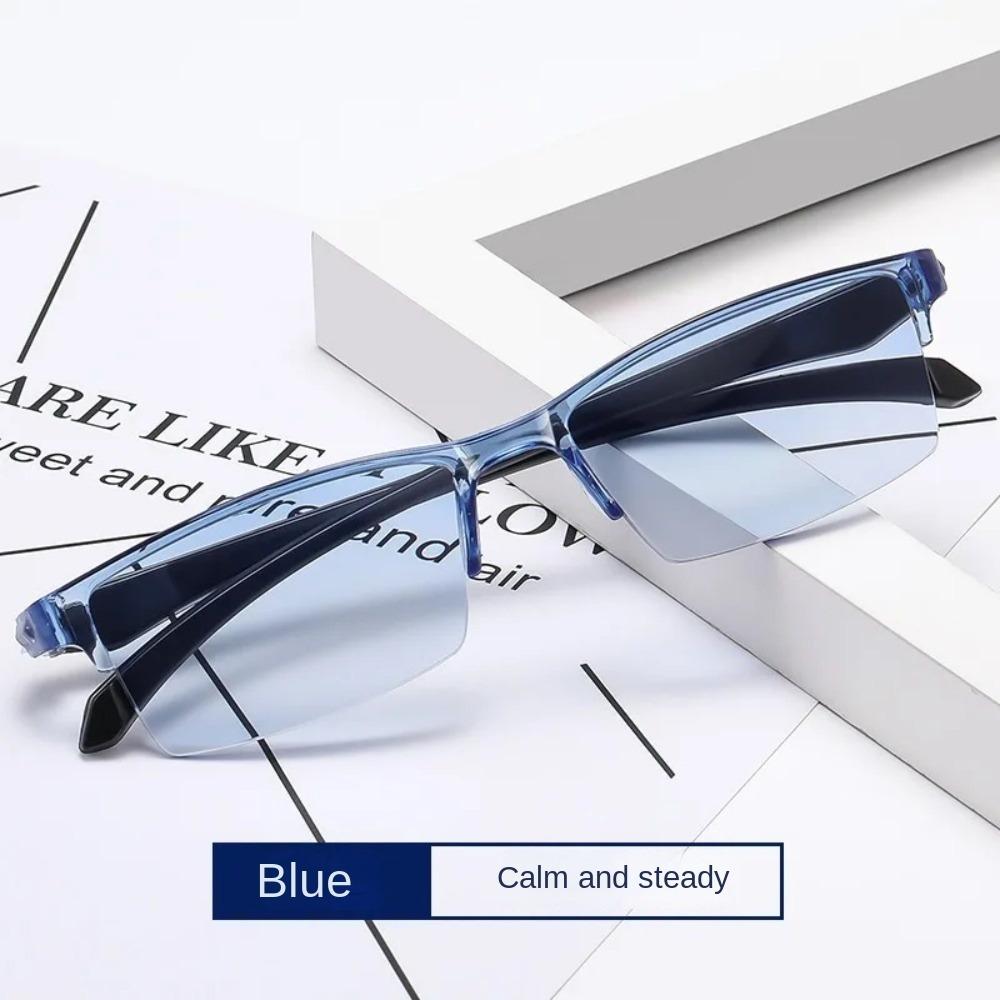 Smart Automatic Zoom Reading Glasses Rimless Computer Goggles New Blue Light Glasses Unisex