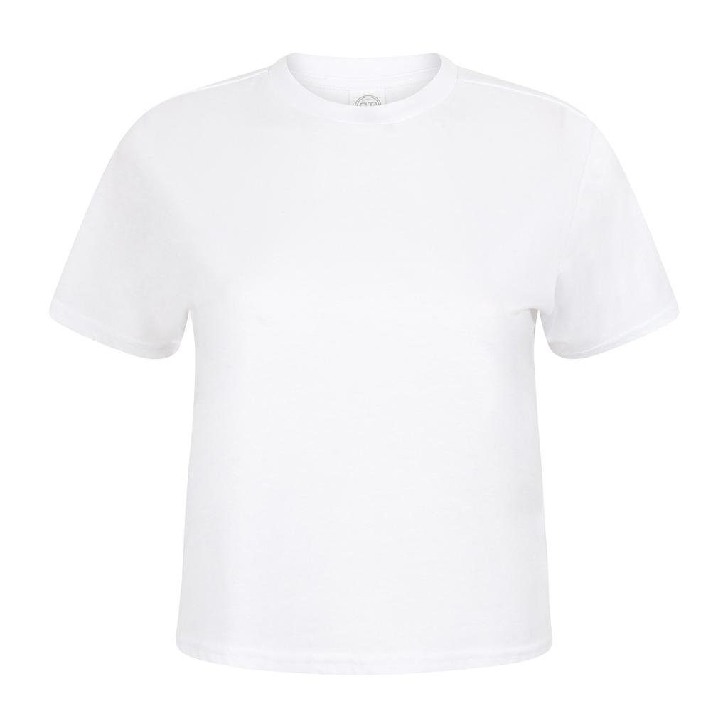 Skinni Fit Womens/Ladies Cropped Boxy T-Shirt